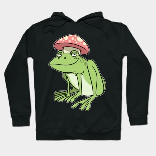 Cottagecore Aesthetic Frog Mushroom Fairycore Hoodie